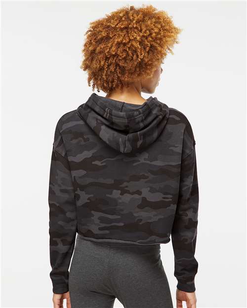 Independent Trading Co. AFX64CRP-Women’s Lightweight Crop Hooded Sweatshirt in 