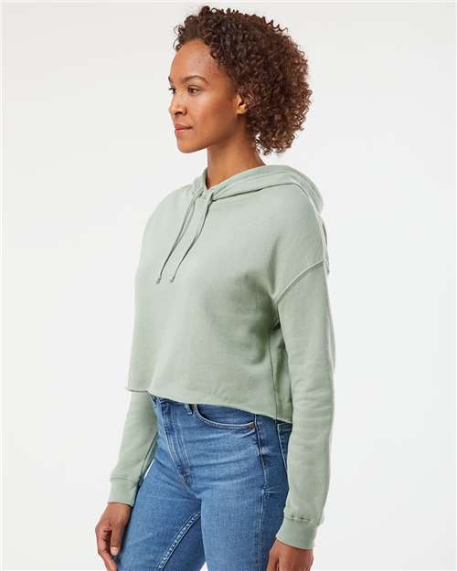 Independent Trading Co. AFX64CRP-Women’s Lightweight Crop Hooded Sweatshirt in 