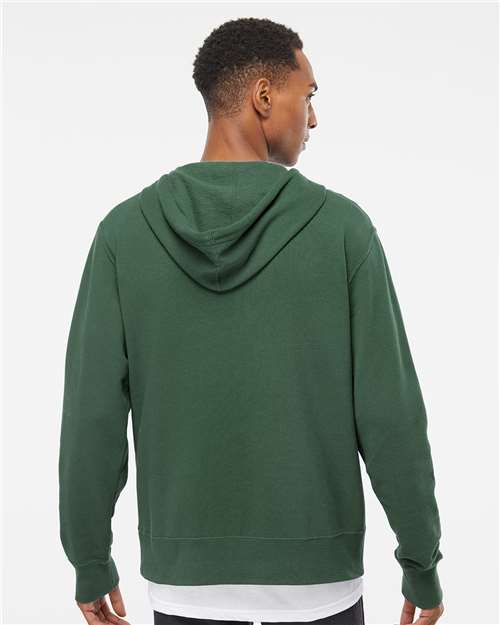 Independent Trading Co. AFX90UNZ Unisex Lightweight Full-Zip Hooded Sweatshirt in 
