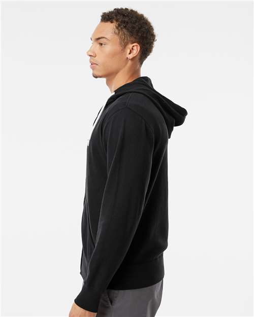 Independent Trading Co. AFX90UNZ Unisex Lightweight Full-Zip Hooded Sweatshirt in 