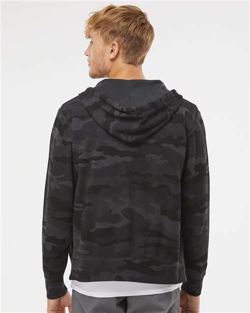 Independent Trading Co. AFX90UNZ Unisex Lightweight Full-Zip Hooded Sweatshirt in 