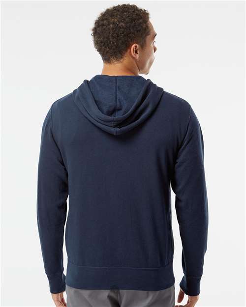 Independent Trading Co. AFX90UNZ Unisex Lightweight Full-Zip Hooded Sweatshirt in 