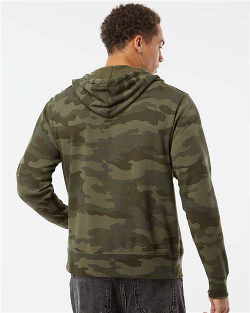 Independent Trading Co. AFX90UNZ Unisex Lightweight Full-Zip Hooded Sweatshirt in 