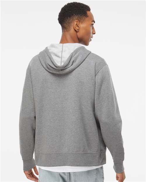 Independent Trading Co. AFX90UNZ Unisex Lightweight Full-Zip Hooded Sweatshirt in 