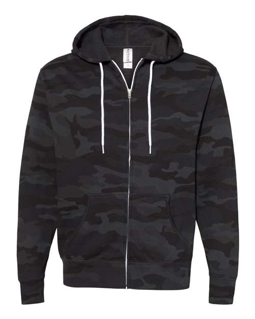 Independent Trading Co. AFX90UNZ Unisex Lightweight Full-Zip Hooded Sweatshirt in 