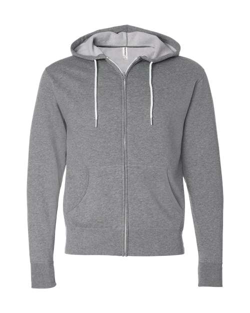 Independent Trading Co. AFX90UNZ Unisex Lightweight Full-Zip Hooded Sweatshirt in 