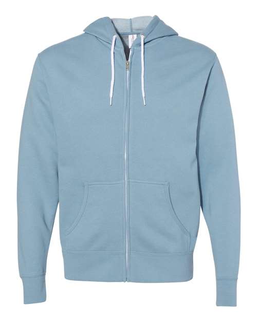 Independent Trading Co. AFX90UNZ Unisex Lightweight Full-Zip Hooded Sweatshirt in 
