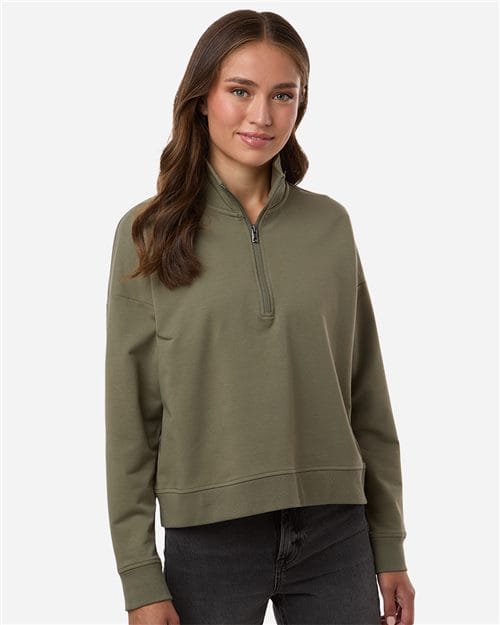 Independent Trading Co. EXP15WPQ Women's Perform Quarter-Zip Pullover in 