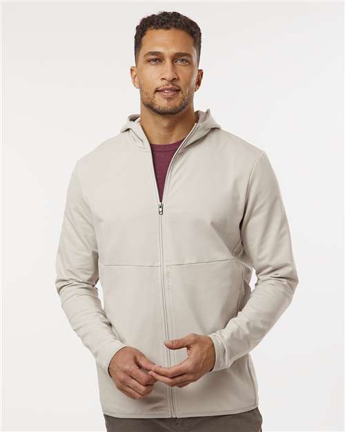Independent Trading Co. EXP30PZ Unisex Perform Full-Zip Hooded Sweatshirt in Smoke