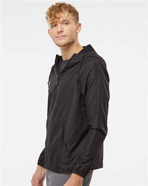 Independent Trading Co. EXP54LWP Unisex Lightweight Quarter-Zip Windbreaker Pullover Jacket in 