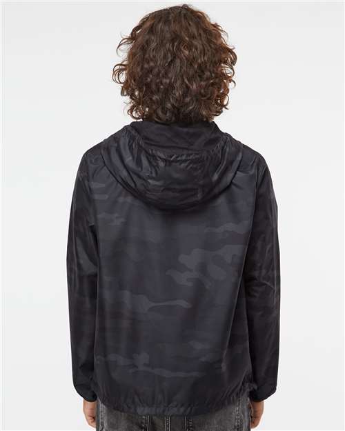 Independent Trading Co. EXP54LWP Unisex Lightweight Quarter-Zip Windbreaker Pullover Jacket in 