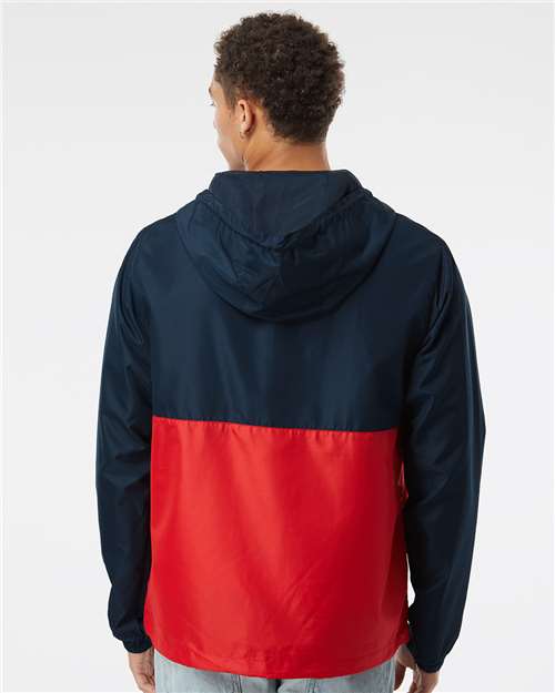 Independent Trading Co. EXP54LWP Unisex Lightweight Quarter-Zip Windbreaker Pullover Jacket in 