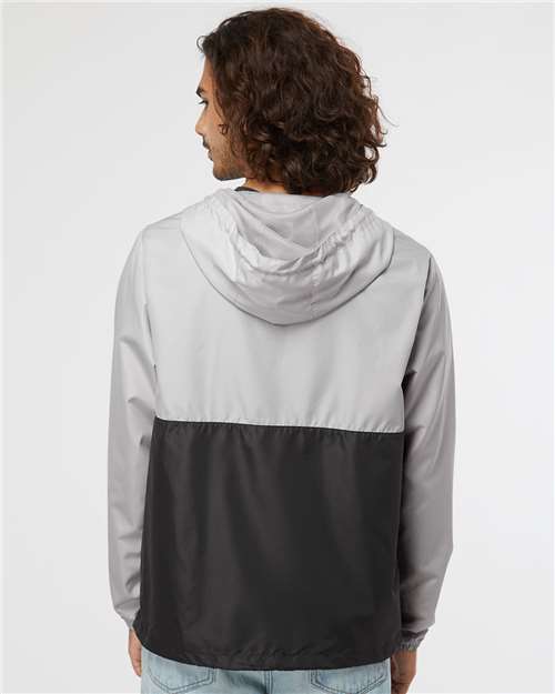 Independent Trading Co. EXP54LWP Unisex Lightweight Quarter-Zip Windbreaker Pullover Jacket in 