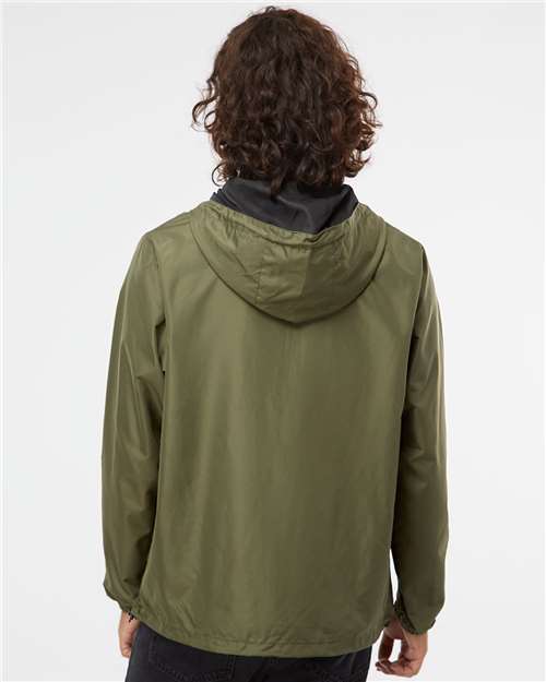 Independent Trading Co. EXP54LWP Unisex Lightweight Quarter-Zip Windbreaker Pullover Jacket in 