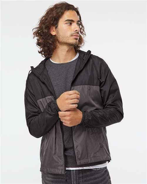 Independent Trading Co. EXP54LWZ Lightweight Windbreaker Full-Zip Jacket in 