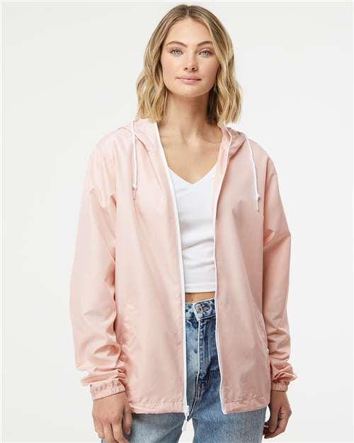 Independent Trading Co. EXP54LWZ Lightweight Windbreaker Full-Zip Jacket in 