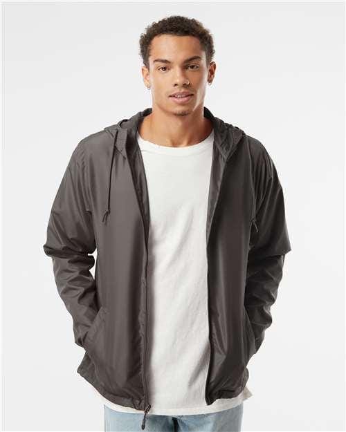 Independent Trading Co. EXP54LWZ Lightweight Windbreaker Full-Zip Jacket in 