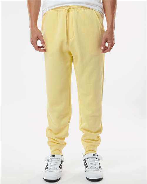 Independent Trading Co. IND20PNT Men's Midweight Fleece Sweatpants in Light Yellow