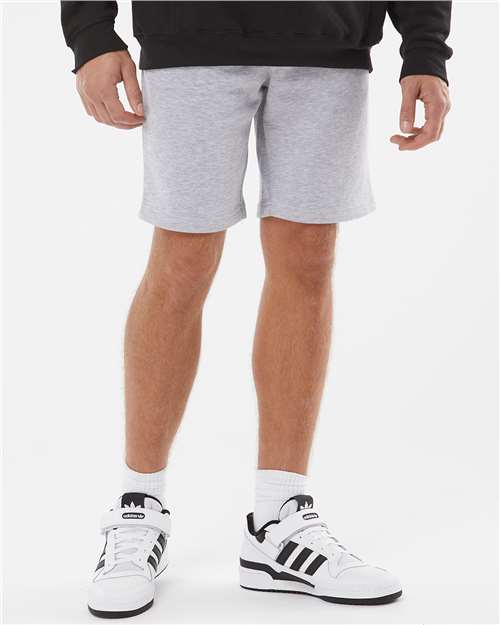 Independent Trading Co. IND20SRT Men's Midweight Fleece Shorts in Grey Heather