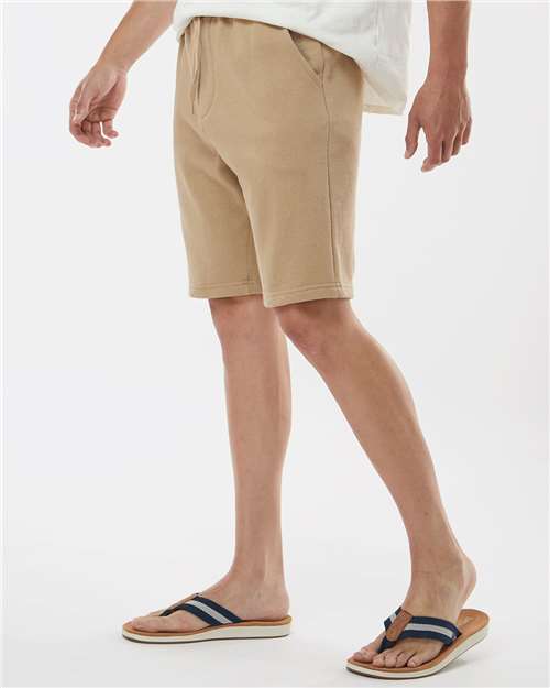 Independent Trading Co. IND20SRT Men's Midweight Fleece Shorts in Sandstone