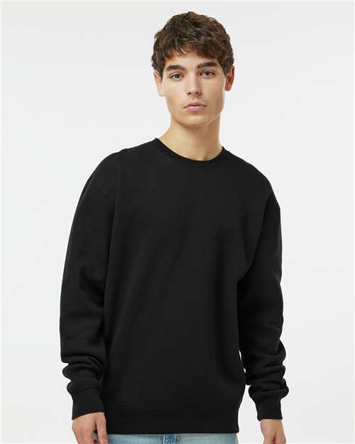 Independent Trading Co. IND3000 Unisex Heavyweight Crewneck Sweatshirt in Black