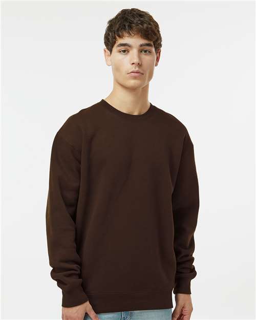 Independent Trading Co. IND3000 Unisex Heavyweight Crewneck Sweatshirt in Brown
