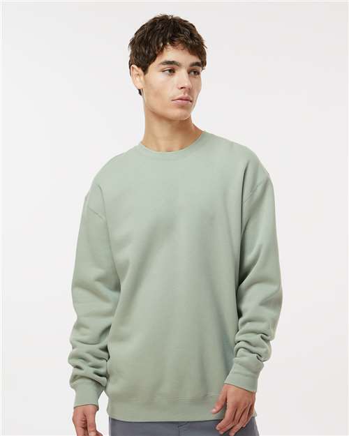 Independent Trading Co. IND3000 Unisex Heavyweight Crewneck Sweatshirt in Dusty Sage