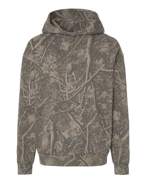 Independent Trading Co. IND330BLV Unisex Boulevard Heavyweight Hooded Sweatshirt in Deadwood Tree Camo