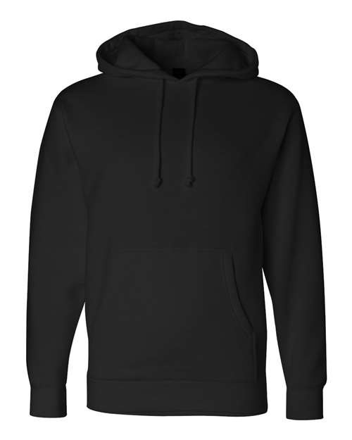 Independent Trading Co. IND4000 Unisex Heavyweight Hooded Sweatshirt in Black