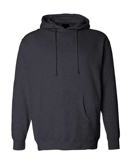 Independent Trading Co. IND4000 Unisex Heavyweight Hooded Sweatshirt in Charcoal Heather