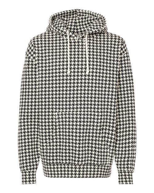 Independent Trading Co. IND4000 Unisex Heavyweight Hooded Sweatshirt in Houndstooth