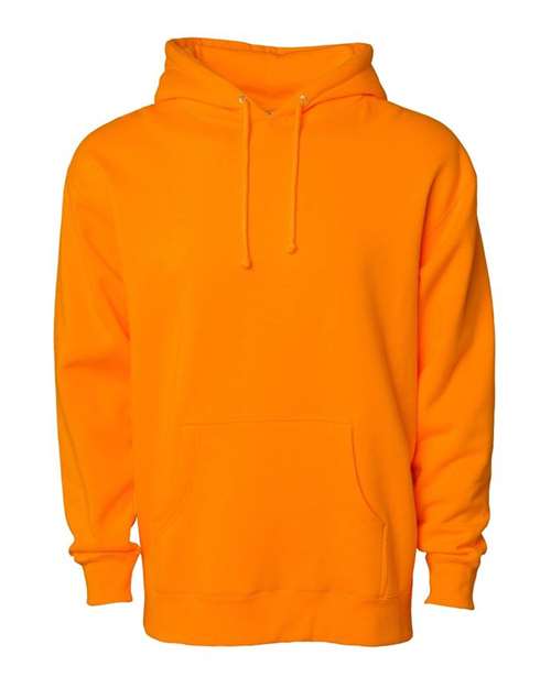 Independent Trading Co. IND4000 Unisex Heavyweight Hooded Sweatshirt in Safety Orange