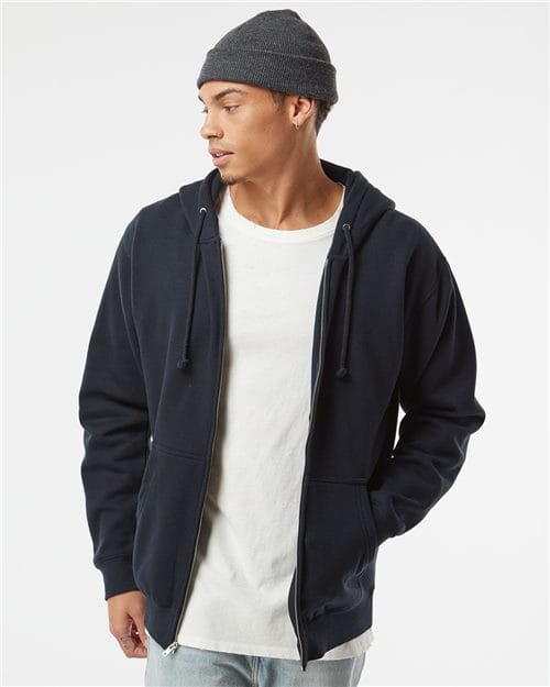 Independent Trading Co. IND4000Z Unisex Heavyweight Full-Zip Hooded Sweatshirt in 