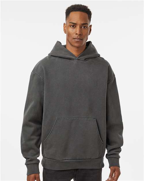 Independent Trading Co. IND420XD Unisex Mainstreet Hooded Sweatshirt in Pigment Black