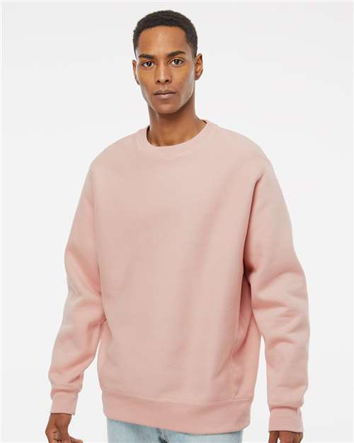 Independent Trading Co. IND5000C-Unisex Legend Premium Heavyweight Cross-Grain Crewneck Sweatshirt in Dusty Pink