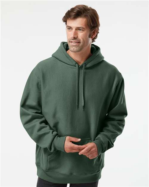 Independent Trading Co. IND5000P-Unisex Legend Premium Heavyweight Cross-Grain Hooded Sweatshirt in Alpine Green