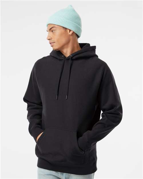 Independent Trading Co. IND5000P-Unisex Legend Premium Heavyweight Cross-Grain Hooded Sweatshirt in Black