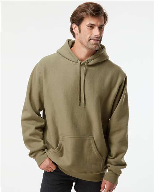 Independent Trading Co. IND5000P-Unisex Legend Premium Heavyweight Cross-Grain Hooded Sweatshirt in Olive