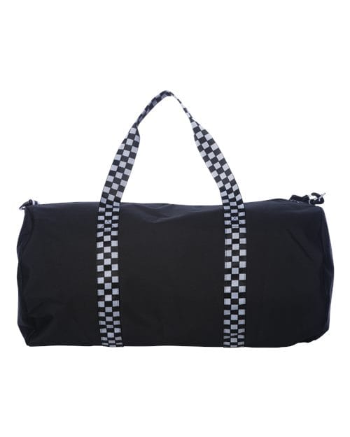 Independent Trading Co. INDDUFBAG-29L Day Tripper Duffel Bag in Black/ Checker Strap
