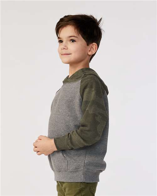 Independent Trading Co. PRM10TSB Toddler Special Blend Hooded Raglan Sweatshirt in 
