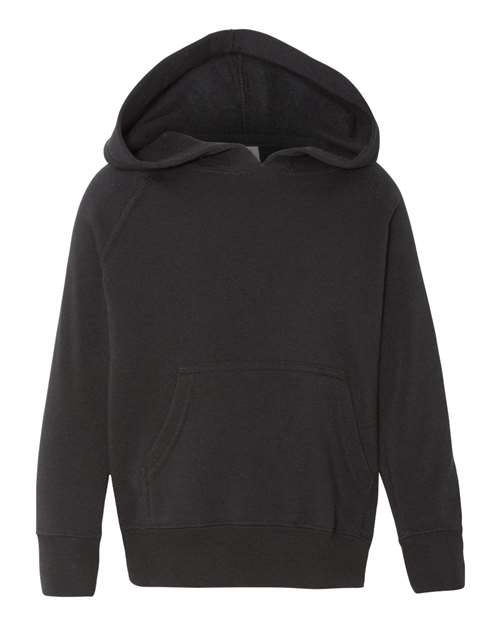 Independent Trading Co. PRM10TSB Toddler Special Blend Hooded Raglan Sweatshirt in Black