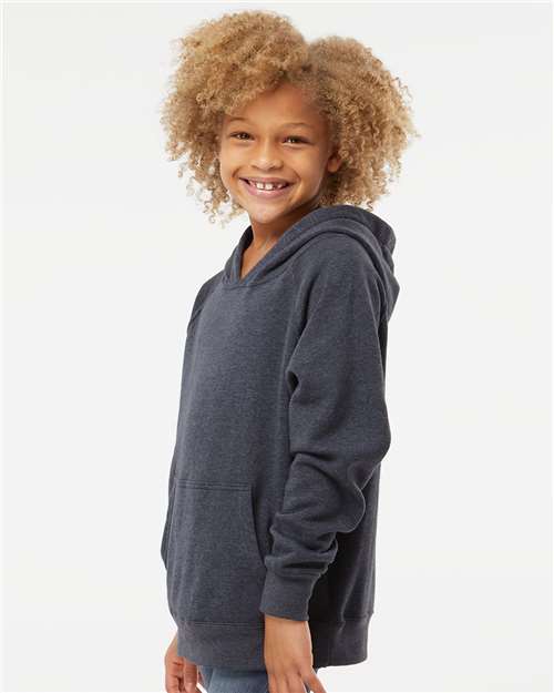 Independent Trading Co. PRM15YSB Youth Lightweight Special Blend Raglan Hooded Sweatshirt in 