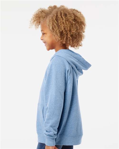 Independent Trading Co. PRM15YSB Youth Lightweight Special Blend Raglan Hooded Sweatshirt in 
