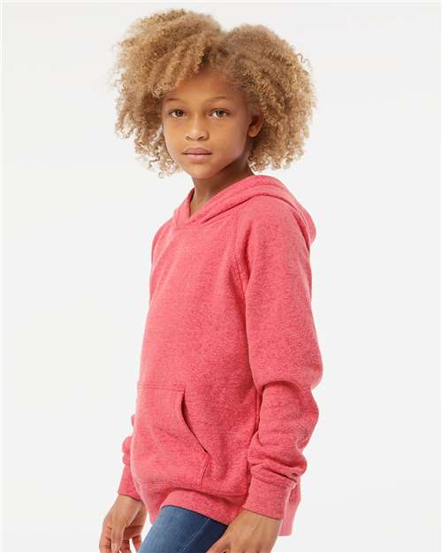 Independent Trading Co. PRM15YSB Youth Lightweight Special Blend Raglan Hooded Sweatshirt in 