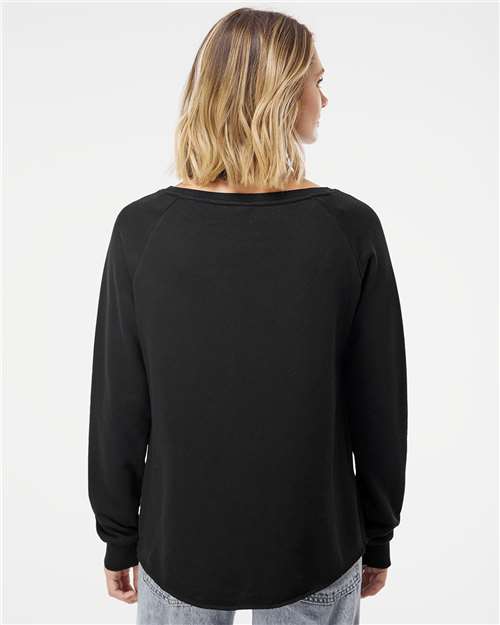 Independent Trading Co. PRM2000 Women's California Wave Wash Crewneck Sweatshirt in 