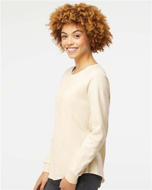 Independent Trading Co. PRM2000 Women's California Wave Wash Crewneck Sweatshirt in 