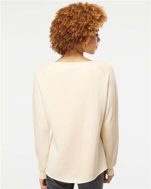 Independent Trading Co. PRM2000 Women's California Wave Wash Crewneck Sweatshirt in 