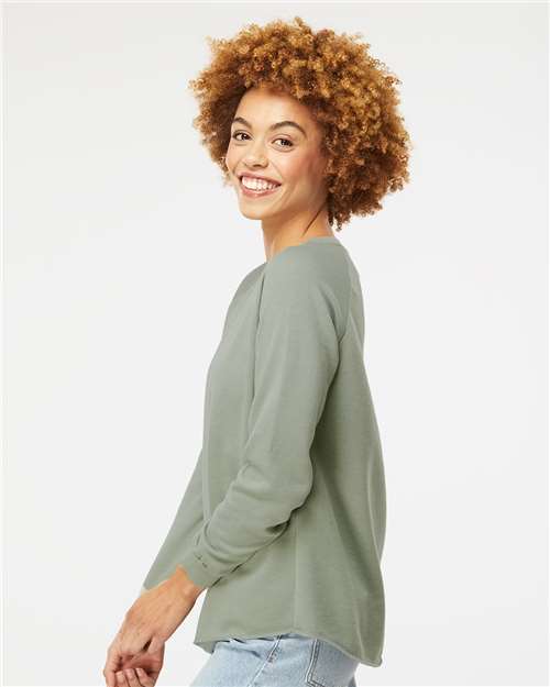 Independent Trading Co. PRM2000 Women's California Wave Wash Crewneck Sweatshirt in 