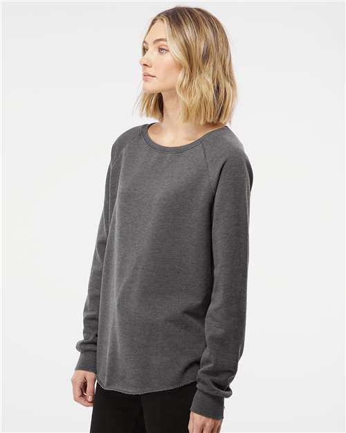 Independent Trading Co. PRM2000 Women's California Wave Wash Crewneck Sweatshirt in 