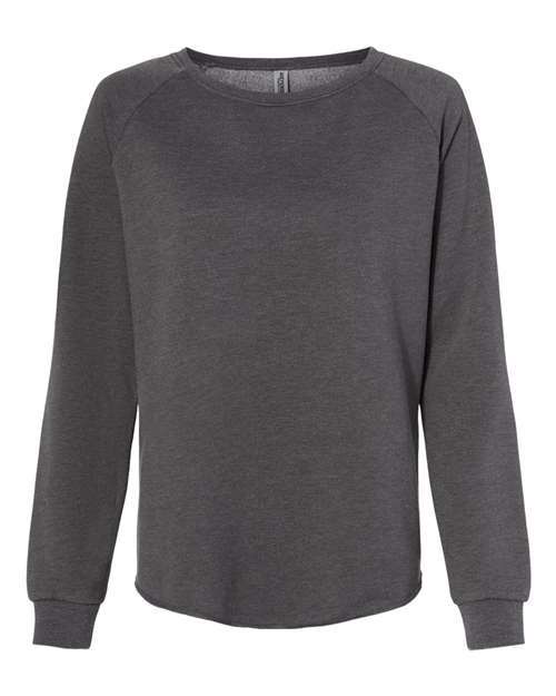 Independent Trading Co. PRM2000 Women's California Wave Wash Crewneck Sweatshirt in Shadow